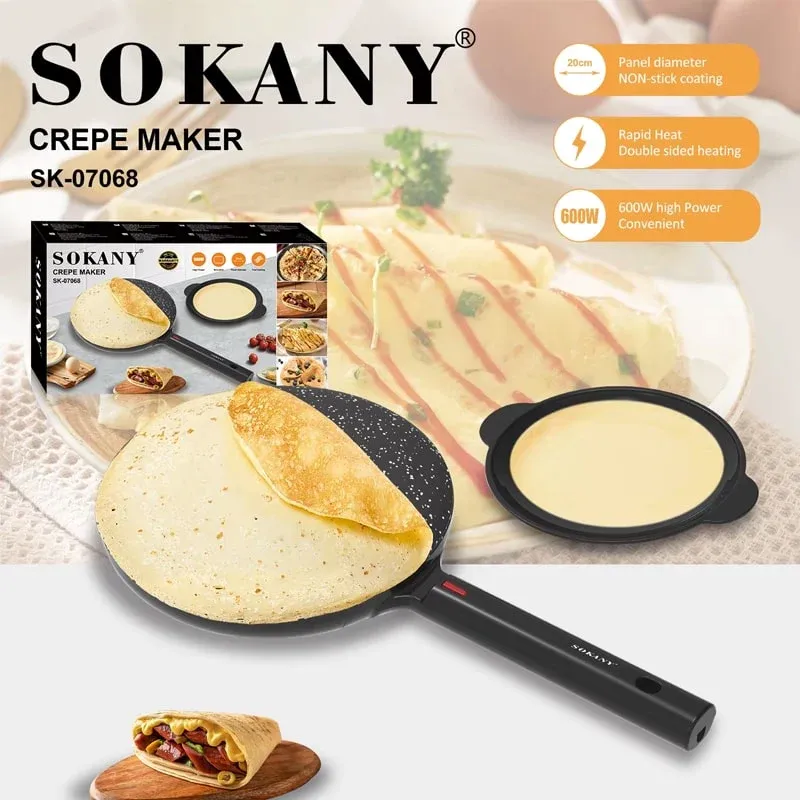 ბლინის საცხობი ელექტრო ტაფა Sokany SK-07068